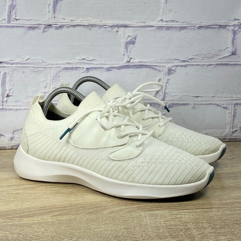 Vessi Everyday Move White Waterproof Sneakers Women's Size 9 Knit Shoes
